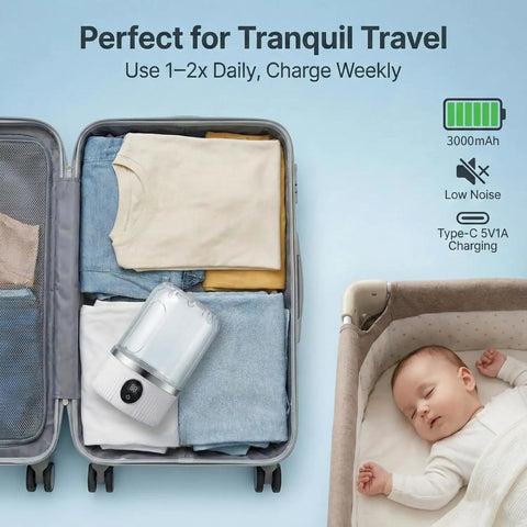 Hella Compact Portable Mini Washer For Underwear And Socks With Cordless Rechargeable Design For Travel Dorm And Rv Use in suitcase.