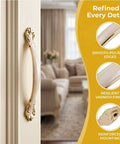 Amber Old School Vintage Cabinet Handles 3.8 Inch Hole Center Drawer Pulls for kitchen cabinets, shown in cream setting