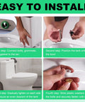 Installation guide for 3 Inch Toilet Tank To Bowl Coupling Kit With Gasket Bolts Nuts Washers Wrench And Teflon Tape Easy DIY Repair Kit
