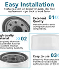 Easy installation spin-on design of Two Pack 52114 Transmission Oil Filters Fits Toro 109-3321, Husqvarna 539113466, Bad Boy 063-1050-00, Ariens 21545100 Replaces HG52114