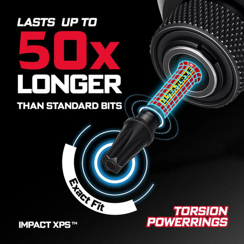 Heavy Hitter Impact Security Torx Bit Set Featuring Magnetic S2 Steel star driver in action, showcasing durable design for tough fasteners.