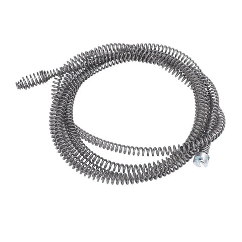 Super Flex Manganese Steel Drain Auger Cable 16mm Pipe Snake Clog Remover coiled steel cable for tough drain clogs.