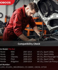 Mechanic performing a compatibility check for Heavy Duty AC Compressor With Clutch Swap For Acura MDX And Honda Odyssey Pilot.