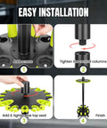 Step-by-step assembly of Rolling Fishing Rod Holder Rack For Garage Holds Up To 20 Rods And Reels Space Saving Gear Organizer.