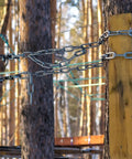 Heavy Duty 3/16 Inch 304 Stainless Steel Chain, 32.8 Feet Rustproof Utility Chain for outdoor hanging in forest