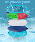 2026 upgraded version layers of Toss And Catch Ball Set For Kids Outdoor Yard Games Beach Toy showing waterproof paddings