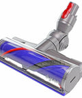 Quick-Release Motorhead Cleaner For V8 Cordless Vacuums Replacement Part Turbine Tool with blue and red brush design