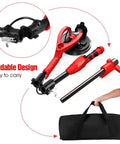 Foldable parts of Beast 750W Drywall Sander With Vacuum And LED Light Six Variable Speeds 1000 To 1850 RPM with carrying bag