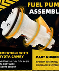 Electric Fuel Pump Module Assembly For Toyota Camry 2004 2005 2006 2.4L 3.0L 3.3L L4 V6 Dual Port With Pressure Sensor Replacement
