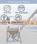 Electric Screw Conveyor With Inclined Spiral Auger Feeder For Powder And Particle Loading, 1.7m Height, 110V, 3m3/h Capacity