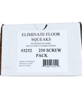 Pro Grade Replacement Screws For Dead Silent Floors Zinc Plated Rust Resistant scored screw pack with 250 screws for flooring.