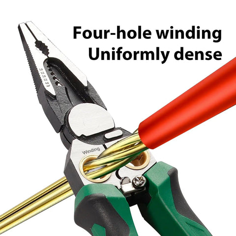 All In One Wire Stripper And Cable Cutter With Built In Voltage Tester used for four-hole wire winding