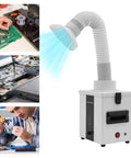 Game Changing Soldering Fume Extractor Benchtop Smoke Purifier with HEPA Carbon Filter for electronics work and smoke removal.