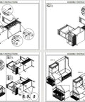 Assembly instructions for Garage Golf Bag Storage Organizer with 360 Degree Swivel Wheels and Steel Frame.