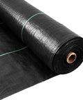 Heavy Duty Weed Barrier Fabric 3ft By 300ft 3.2oz Tear-Resistant Ground Cover roll showing texture and material