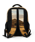 Back view of Tractor Barn Farm Landscape Printed Backpack For Unisex Everyday Use With Large Capacity Durable Polyester Daypack