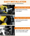 Steps to use Gimbal Bearing Alignment Kit For Marine Engines, Pro Grade Heavy Duty Install Tools Set, Compatible With Mercruiser.