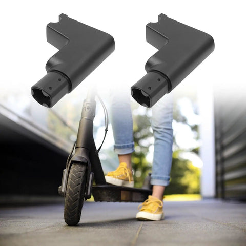 Electric Scooter Dashboard Base Riser Kit with upper pressure block switches and panel mount for 30 model scooters shown with rider