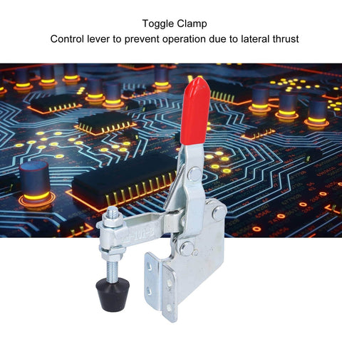 Heavy Duty Toggle Clamp 100Kg 220.5Lb Quick Release Fixture Clamp Push Pull Welding Clamp Vertical Clamp For Woodworking Jigs