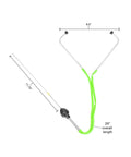Engine Noise Diagnostic Stethoscope For Cars And Trucks, Universal Fit Auto Tool, 29 inches, green tubing, metal construction