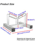 Heavy Duty Pipe Roller Stand For Gas Piping And Welding Alignment, Adjustable 50-315mm (2-12.4in), showing dimensions