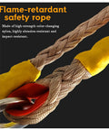Heavy Duty Self Retracting Lifeline Built Tough For Day Shift Crews 16 Foot Fall Arrest Lanyard with flame-retardant safety rope.