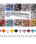 300 Set 6mm Colorful Grommets Eyelets Kit With Metal Eyelets And Installation Tool For DIY Projects Clothes Shoes And Crafts