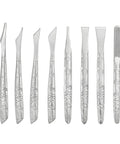 8 Piece Leather Cutting Tool Set With Sharp Skiving Blades And Comfortable Handles For Leatherworking Pros Durable Stainless Steel Craft Knives For Cutting Trimming Carving And DIY Handwork