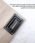 Black Recessed Flush Pull Handle For Deck Hatch in zinc alloy, mounted on wooden surface, features rust-resistant design and bumper post.
