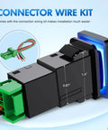 12V Push Button LED Light Bar Switch With Wire Kit For Your Ride Dash Mount Replacement 1.28 X 0.87 Inches detailed view