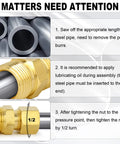 Brass Compression Tube Fitting One Eighth Inch OD To One Eighth Inch NPT Male Union Connector Ten Pack DIY Friendly Plumbing Fittings Durable Corrosion Resistant For Home And Pro Installations on steel pipe