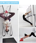 Wall Mounted Yoga Rope Kit For Deep Stretching And Spinal Mobility Posture Support Back Shoulder Hip Tension Relief Home Or Studio Practice Easy Setup Pro Grade Durable Anchor System, wall stretch poses