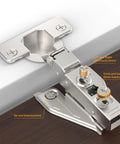 Soft Close Concealed Cabinet Hinges 1/8 1/4 5/16 Overlay For Face Frame And Frameless Doors 3D Adjustable Clip Plate detail