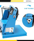 Kickass 10kg Rotary Welding Positioner Turntable With Adjustable 0 To 90 Degree Angle showcasing the motor and blue base.