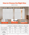 Heavy Duty Bi Folding Sliding Barn Door Hardware Track Kit Fits Four 15 Inch Closet Pantry Or Laundry Doors With Smooth Quiet Operation Easy To Install And Supports Up To 330 Lbs For Commercial And Home Use, diagram and size guide