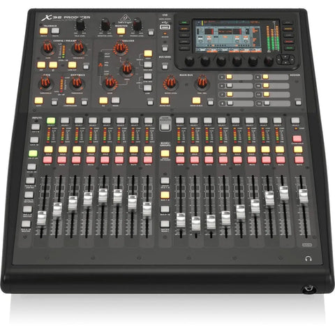 X32 Producer 40 Input Digital Mixing Console For Studio And Live With 16 MIDAS Preamps, 17 Motorized 100mm Faders, Black