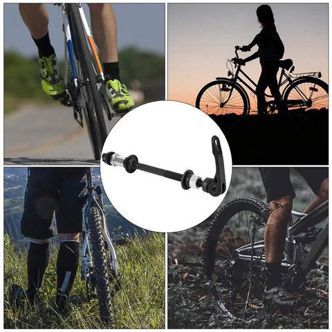 Rear Hollow Hub Axle With Quick Release 145mm And 175mm Length Steel Wheel Hub Replacement for bikes, with cyclists