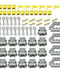 67 Piece DIY Engine Kit With Cylinder Piston Connecting Rods Crankshaft And Pin Connector Block For MOC Technic Building Sets