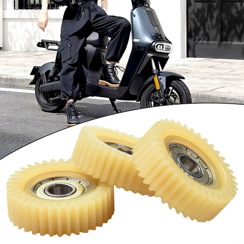 36T Planetary Gears With Bearings For Hub Motor Nylon Stainless Steel E Bike Gear Replacement Kit in front of electric scooter