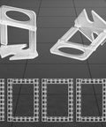 1/8 Inch Tile Leveling Clips Kit 1000pcs Leveler Spacers for DIYers and Pros Easy To Disassemble White clips on tiled floor