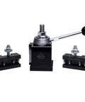 Three Piece BXA Machinist Quick Change Wedge Tool Post Set For Lathes 10 To 15 Inch Swing All Steel Construction Precision Ground
