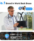 Doctor examining Adjustable Lower Back Support Belt Built For Tough Work All Day Pain Relief For Sciatica And Herniated Discs Men And Women