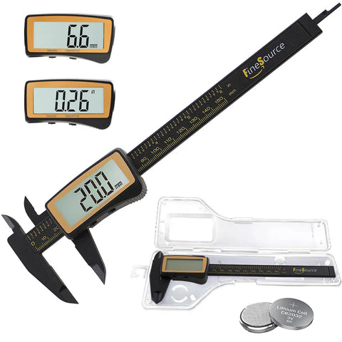 Pro Grade Digital Caliper With Large LCD Screen For Quick Inside Outside Depth And Step Measurements 0 To 6 Inches 150mm Inch