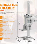 Heavy Duty Arm Jacks 2 Pack 440 Lbs Capacity Furniture Lift Tool stainless steel adjustable height adjuster with measurements