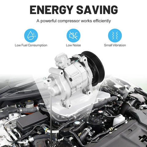 Top Shelf Ac Air Conditioner Compressor With Clutch Kit For Honda Accord Plus Crosstour Two Point Four Liter L4 Engine in vehicle engine.