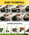 Installation steps for Universal 13x5.00-6 Inner Tube With Straight Valve Stem Premium Rubber Fits Lawn Mower ATV Razor Dirt Quad