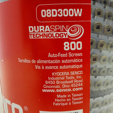 Close-up of 800-count package of Workhorse Heavy Duty No 8 3 Inch Deck Screws Galvanized Steel Square Drive Bugle Head