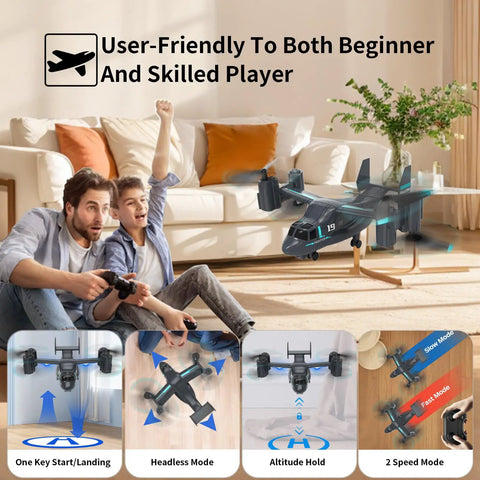 Military RC Helicopter With Live Camera For Adults 14 Plus One Key Takeoff And Landing with dual camera modes displayed