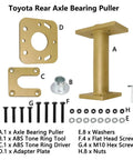 Rear Axle Bearing Puller And Install Tool Kit With 40mm Bearing Driver And Adapter Plate For Toyota 4Runner Hilux Tacoma T100 Tundra