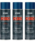 Deep Blue Industrial High Solids Spray Paint 16 Oz Pack Of 3 Heavy Duty No Run Formula with Industrial Strength